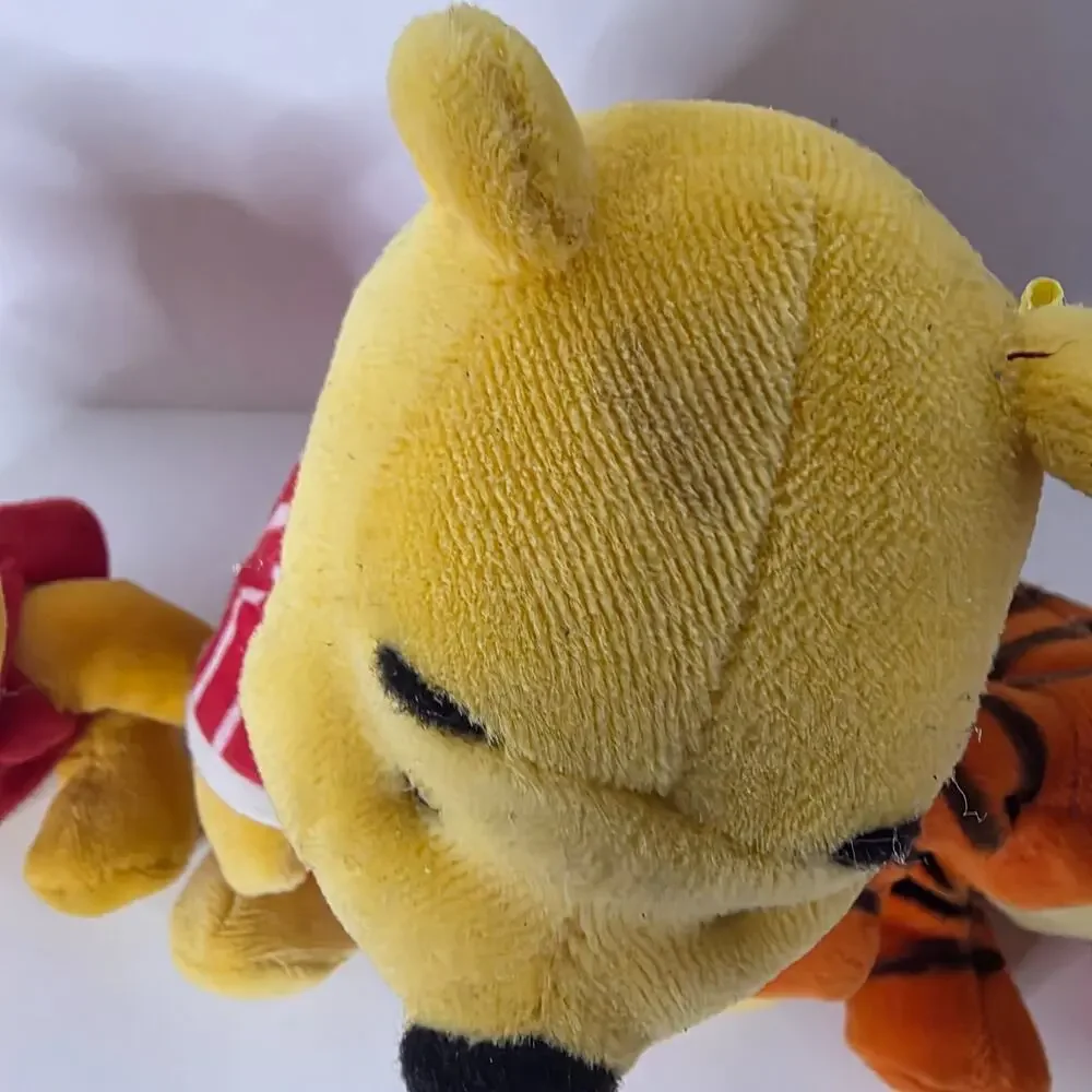 Disney Winnie the Pooh Tigger Plush Lot 3 Two Rattles Pajama Pooh Vintage
